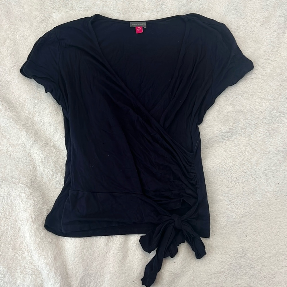 Vince Camuto Navy Blue Blouse